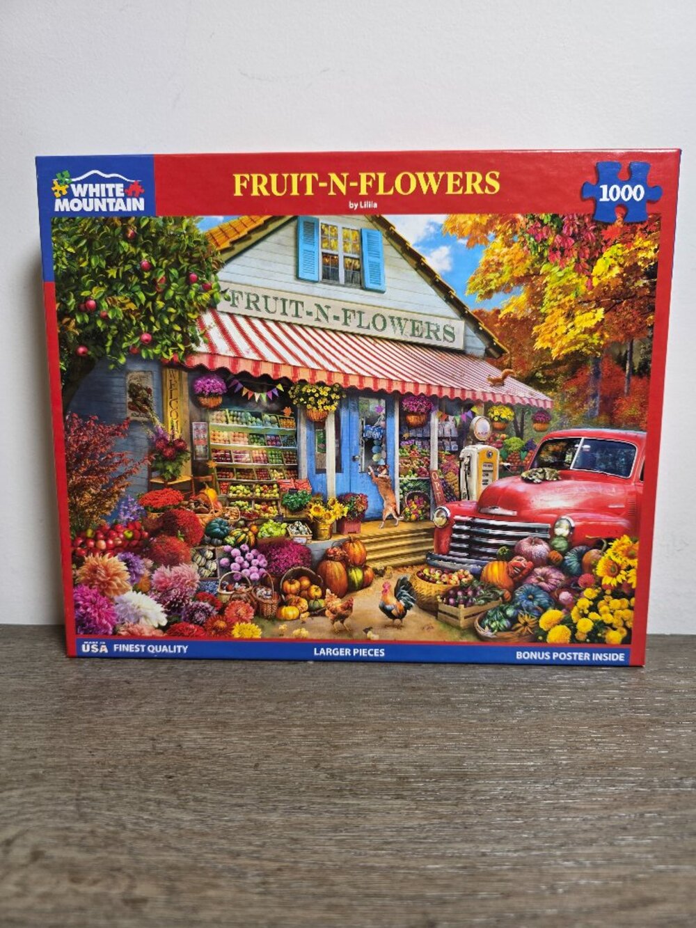 Fruit-N-Flowers - 1000 Piece Jigsaw Puzzle by White Mountain 2025